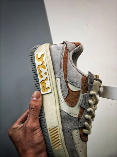 Air Force 1 Fontanka Desconstruido Vintage Cinzento e Marrom - Vista 2