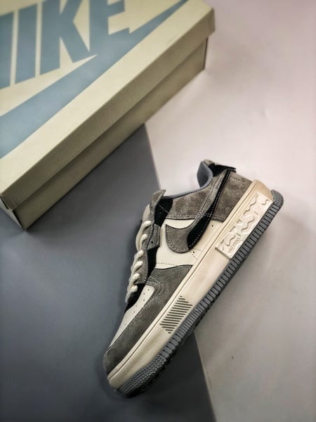 Air Force 1 Fontanka Desconstruido Vintage Cinzento e Preto - Vista 8
