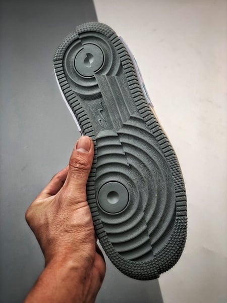 Air Force 1 Fontanka Desconstruido Branco Cinzento e Azul - Vista 4