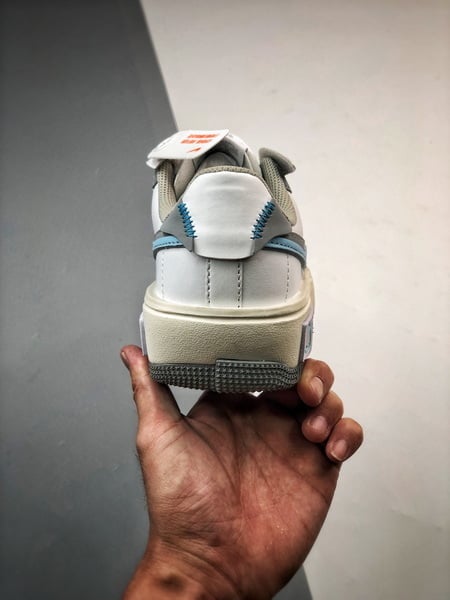 Air Force 1 Fontanka Desconstruido Branco Cinzento e Azul - Vista 6