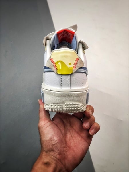 Air Force 1 Fontanka Desconstruido Branco e Azul - Vista 4