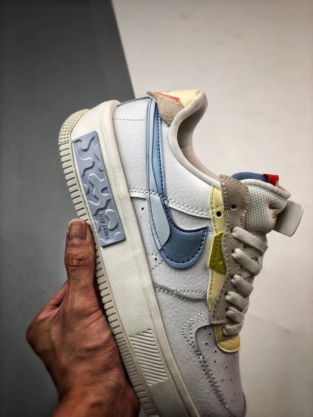 Air Force 1 Fontanka Desconstruido Branco e Azul - Vista 7