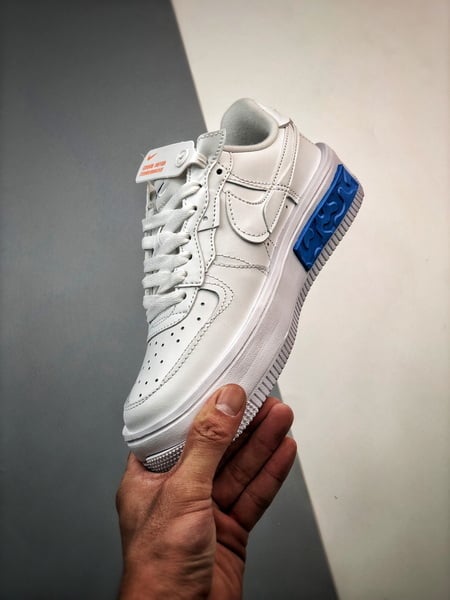 Air Force 1 Fontanka Desconstruido Branco e Azul - Vista 4