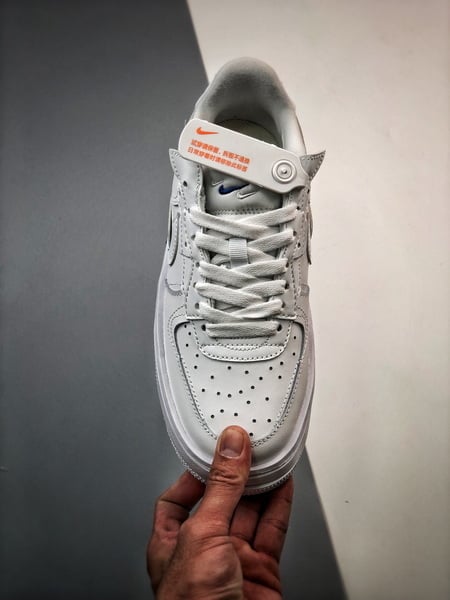 Air Force 1 Fontanka Desconstruido Branco e Azul - Vista 5