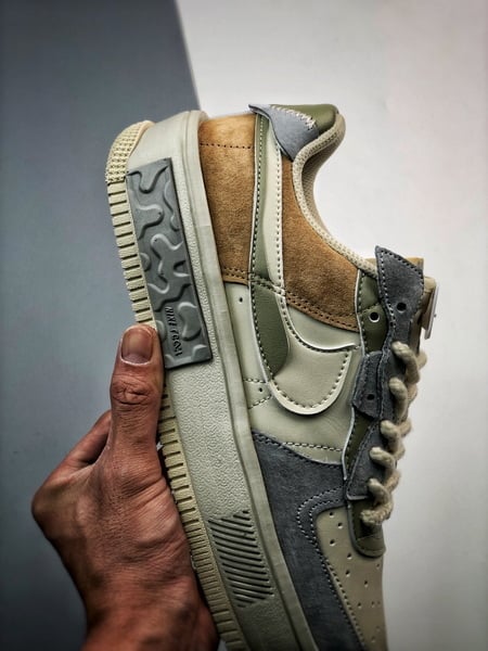 Air Force 1 Fontanka Desconstruido Bege Azul e Marrom - Vista 4