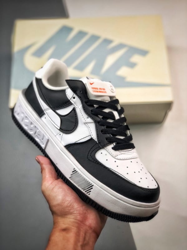 Air Force 1 Fontanka Desconstruido Preto e Branco - Vista 1