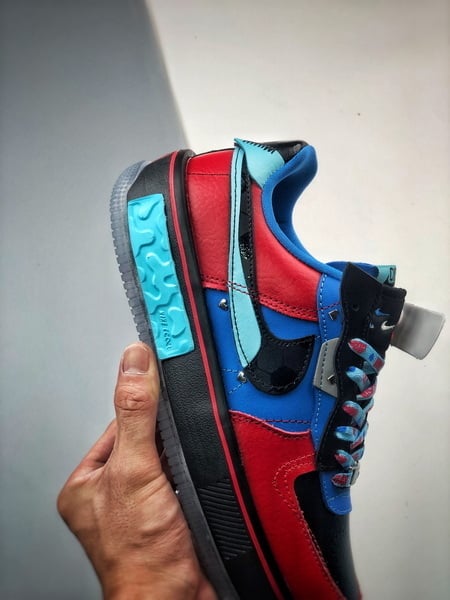 Air Force 1 Fontanka Desconstruido Preto e Azul - Vista 3