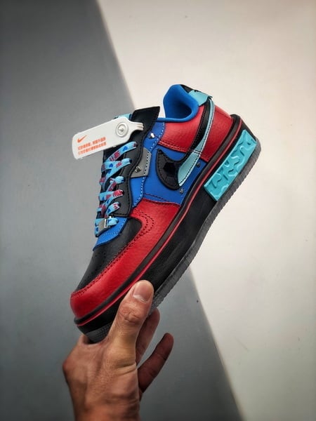 Air Force 1 Fontanka Desconstruido Preto e Azul - Vista 8