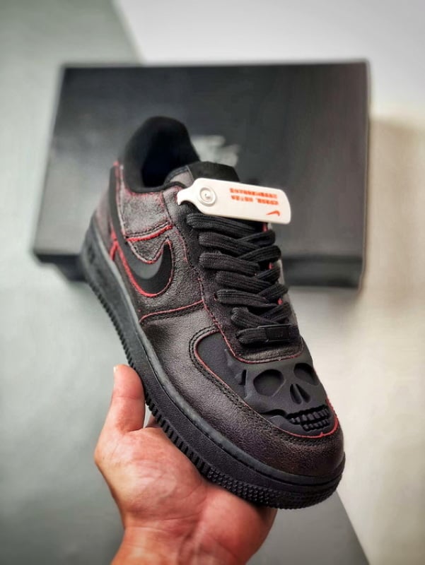 Air Force 1 Low Halloween Vermelho Esqueleto - Vista 1