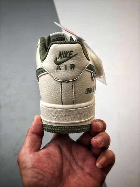 Air Force 1 Low Cinco Listras Cadarços Grossos Marfim e Verde - Vista 3
