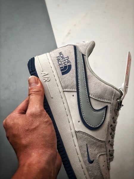 Air Force 1 Low North Face x CDG Cinzento e Azul - Vista 2