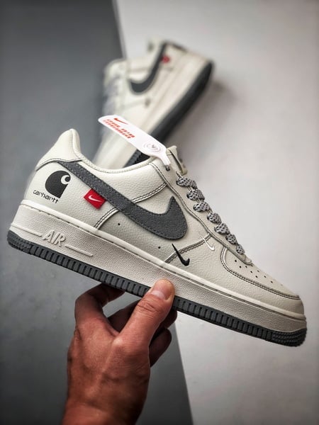 Air Force 1 Low Carhartt Colaboração Bege e Cinzento - Vista 7