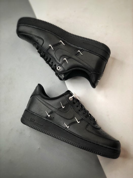 Air Force 1 Low Quatro Pequenos Ganchos Preto - Vista 6