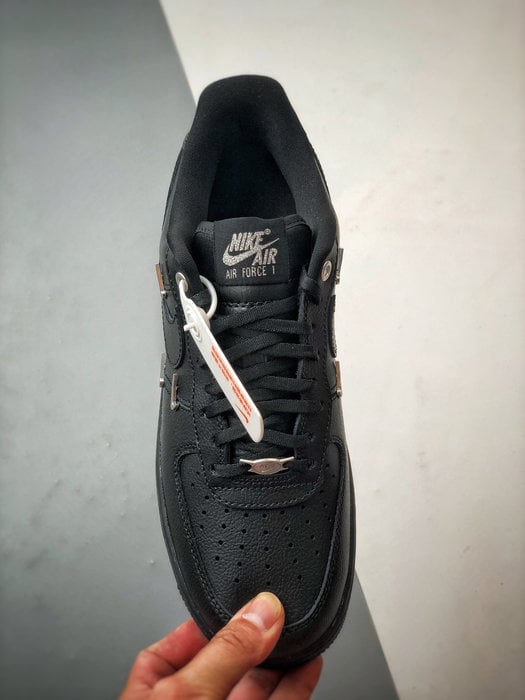 Air Force 1 Low Quatro Pequenos Ganchos Preto - Vista 9