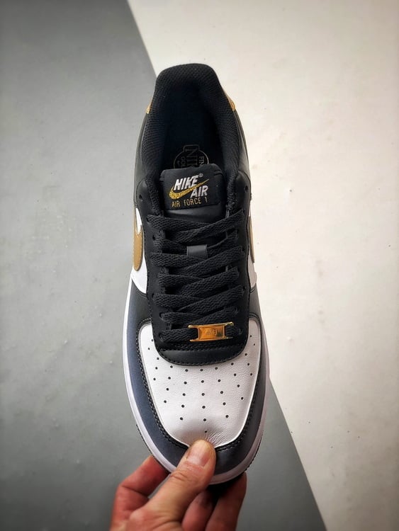 Nike Air Force 1 Low Azul e Dourado - Vista 9