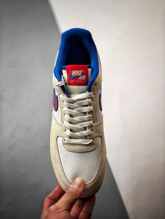 Nike Air Force 1 Low Gradiente Branco, Azul e Vermelho - Vista 9