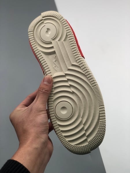 Air Force 1 Low Fontanka Bege e Vermelho - Vista 5