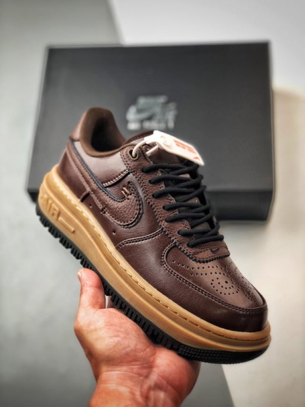 Air Force 1 Low Luxe Preto e Castanho - Vista 1