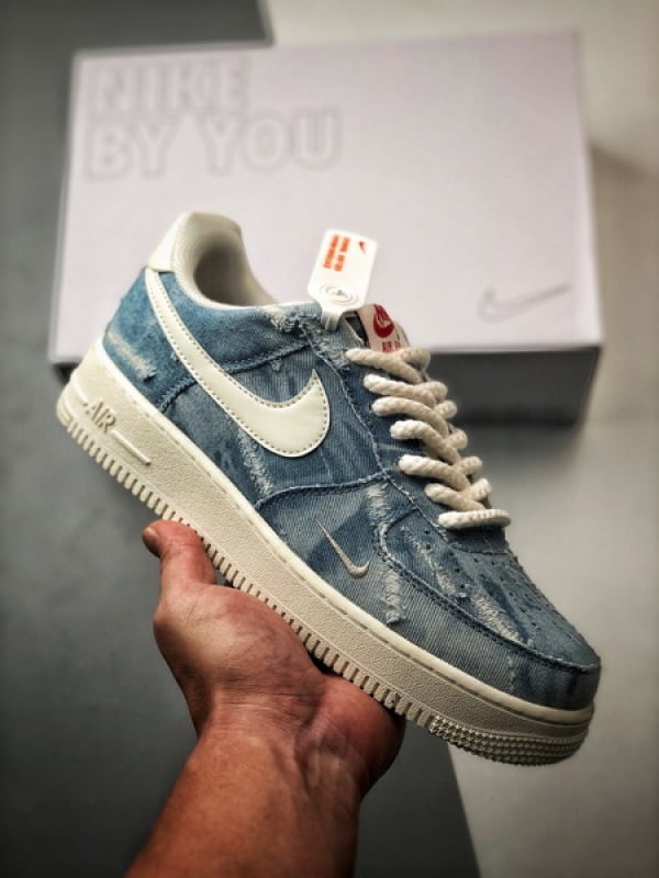 Air Force 1 Low 'By You' Jeans Lavado Azul - Vista 1