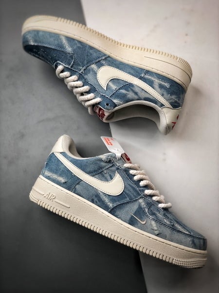 Air Force 1 Low 'By You' Jeans Lavado Azul - Vista 6