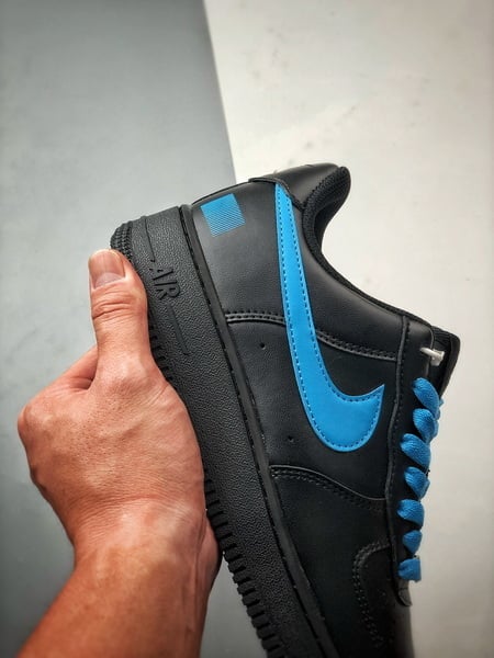 Air Force 1 Low 'By You' Preto e Azul - Vista 2