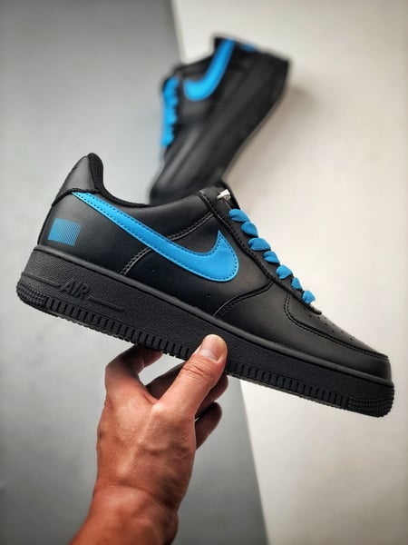 Air Force 1 Low 'By You' Preto e Azul - Vista 7