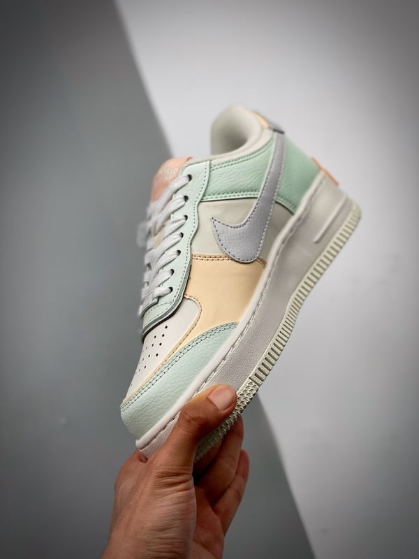 Air Force 1 ShadowVerde Claro Rosa Patchwork - Vista 9