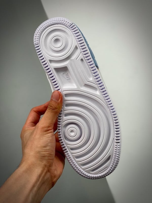 Air Force 1 ShadowBranco Laranja Azul Patchwork - Vista 5