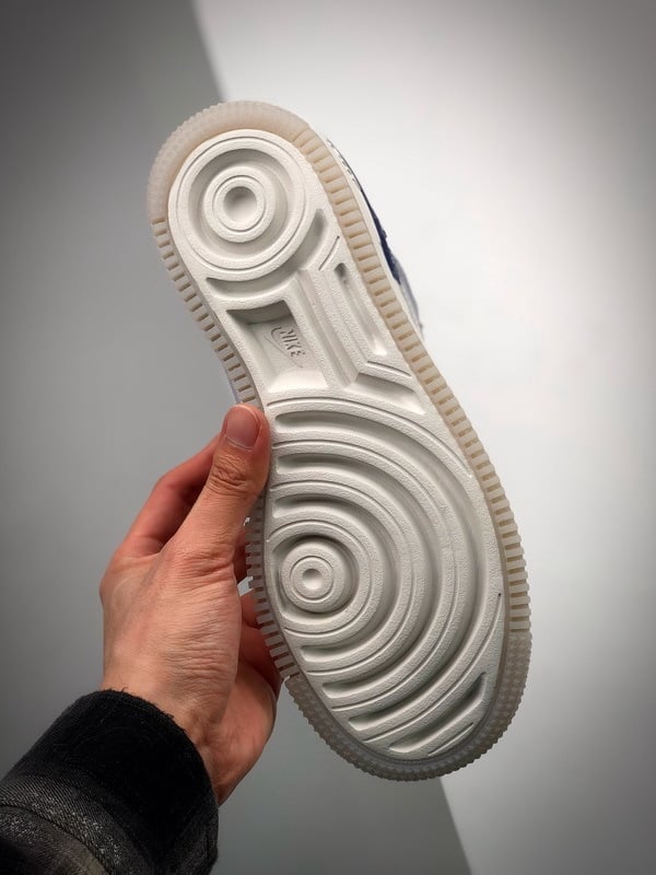 Air Force 1 Shadow Cinzento Azul Meia Noite - Vista 5