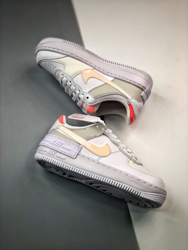 Air Force 1 Shadow Branco e Marrom - Vista 5