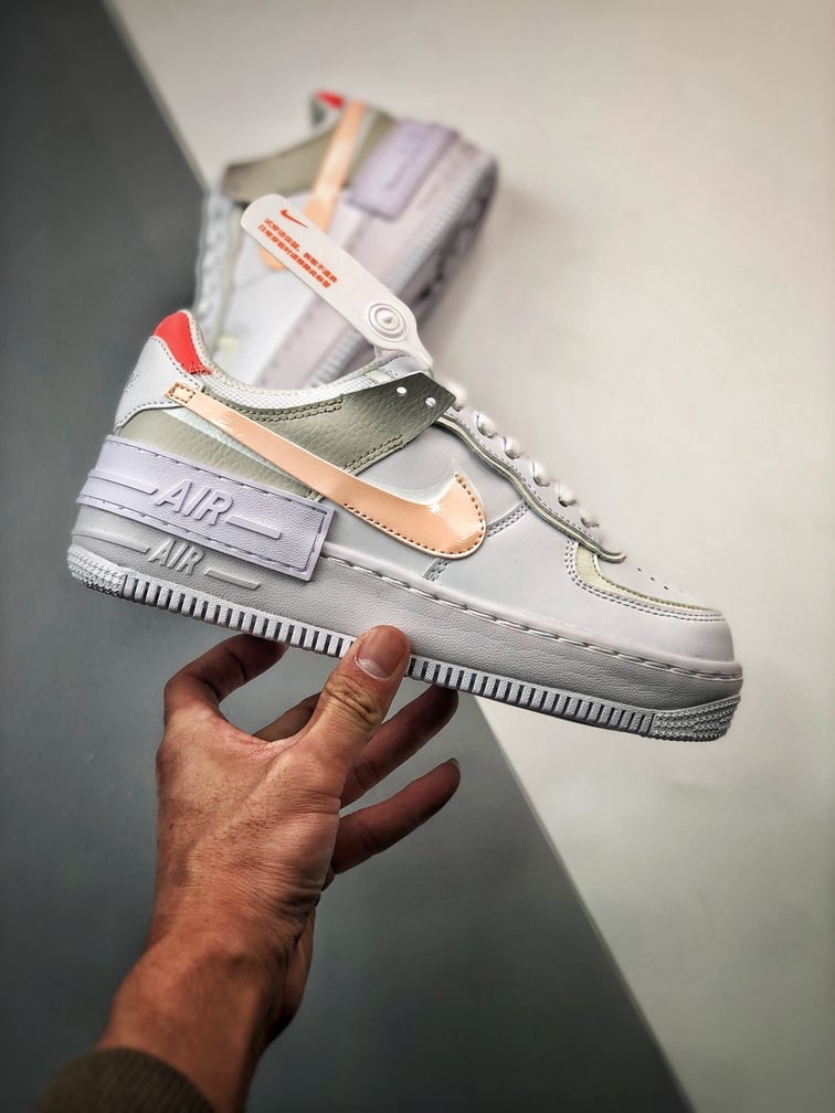 Air Force 1 Shadow Branco e Marrom - Vista 6