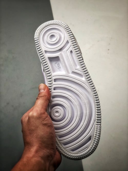 Air Force 1 Shadow Branco Cinzento e Roxo - Vista 4