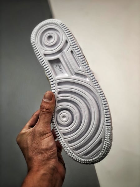 Air Force 1 Shadow Branco Cinzento e Dourado - Vista 7