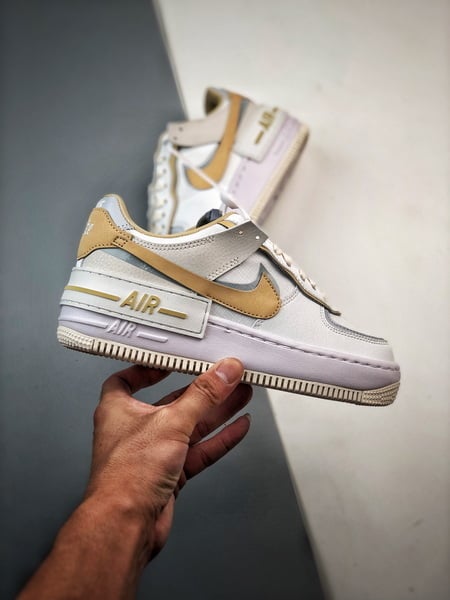 Air Force 1 Shadow Branco Rosa Dourado - Vista 7