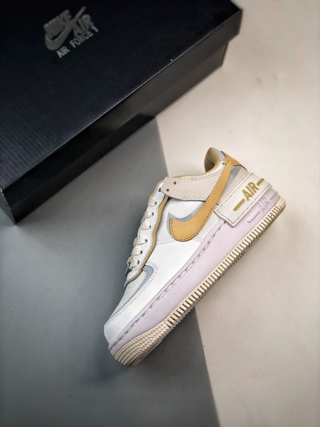 Air Force 1 Shadow Branco Rosa Dourado - Vista 8