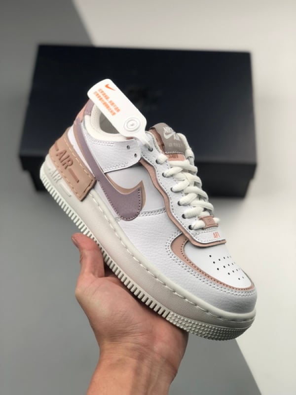 Air Force 1 Shadow Branco e Rosa - Vista 1