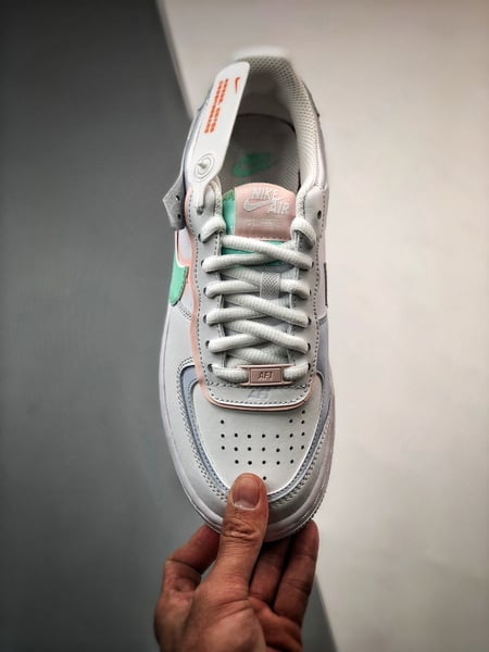 Air Force 1 Shadow Branco e Rosa - Vista 2