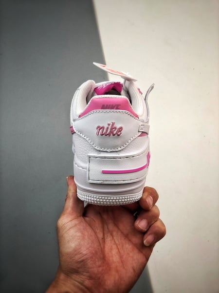 Air Force 1 Shadow Branco e Rosa - Vista 3