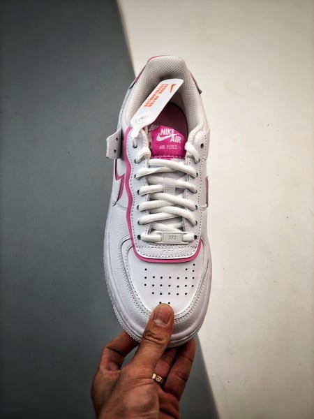 Air Force 1 Shadow Branco e Rosa - Vista 9