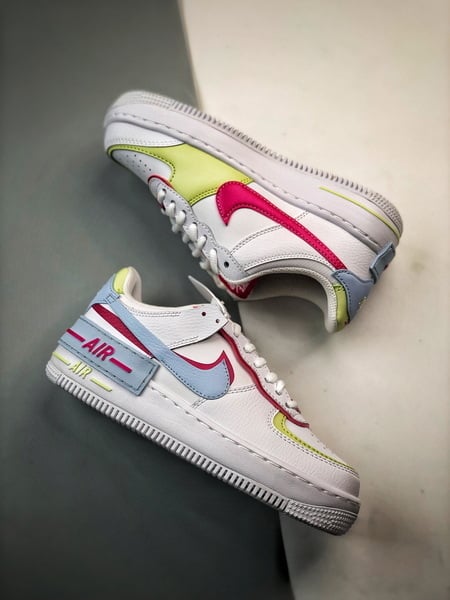 Air Force 1 Shadow Branco Vermelho e Azul - Vista 7