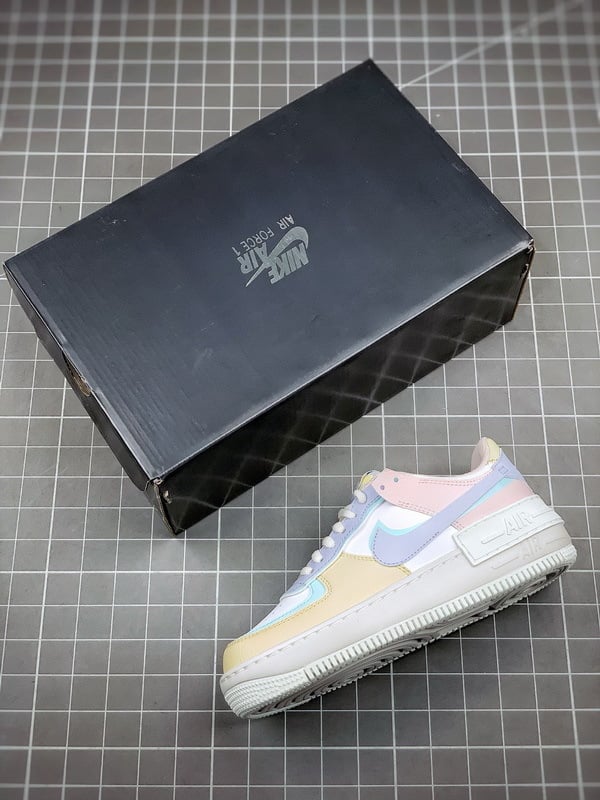 Air Force 1 Shadow Branco Azul e Rosa - Vista 8