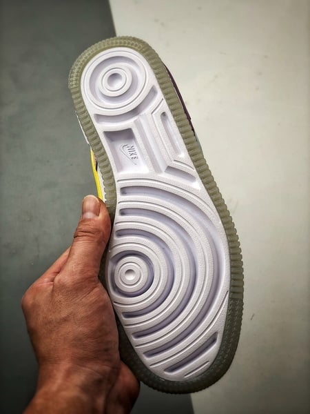 Air Force 1 Shadow Branco Azul e Roxo - Vista 4