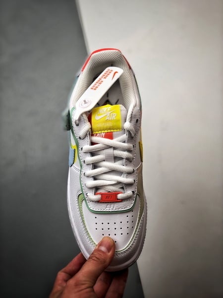 Air Force 1 Shadow Branco Azul e Roxo - Vista 9