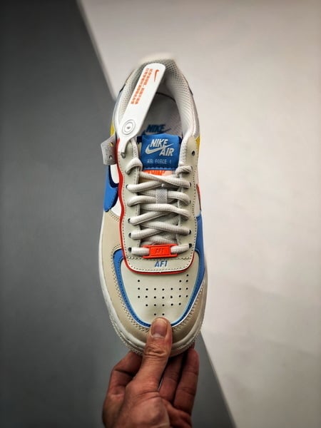 Air Force 1 Shadow Branco Azul e Vermelho - Vista 2