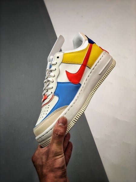 Air Force 1 Shadow Branco Azul e Vermelho - Vista 3