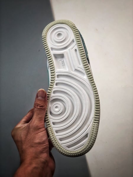 Air Force 1 Shadow Branco Azul e Verde - Vista 4