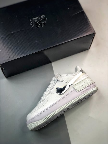 Air Force 1 Shadow Branco e Prata - Vista 8