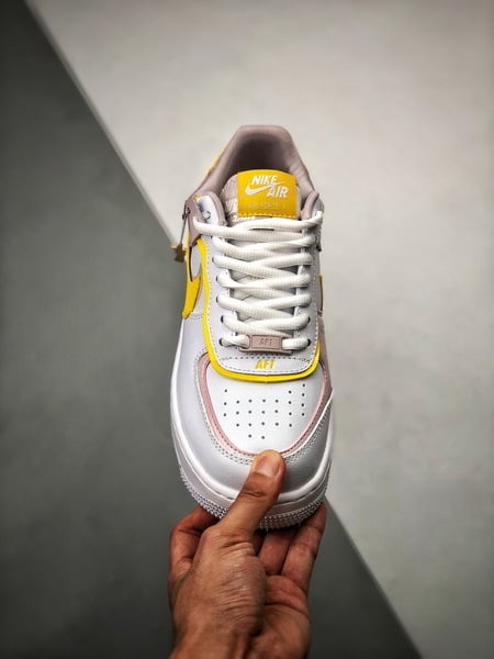 Air Force 1 Shadow Branco Amarelo e Rosa - Vista 6