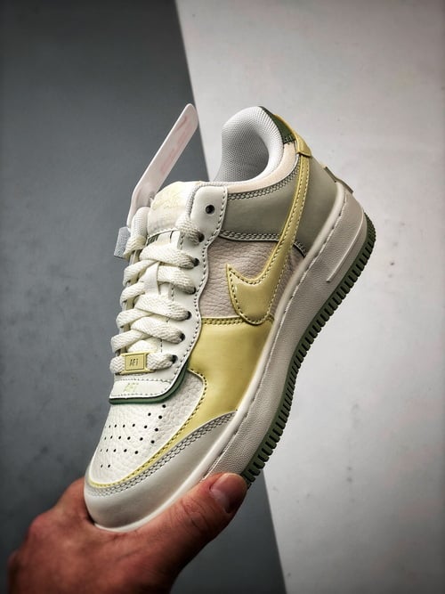 Air Force 1 Shadow Branco Amarelo e Verde - Vista 5
