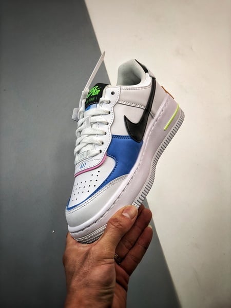 Air Force 1 Shadow Branco Preto e Amarelo - Vista 5